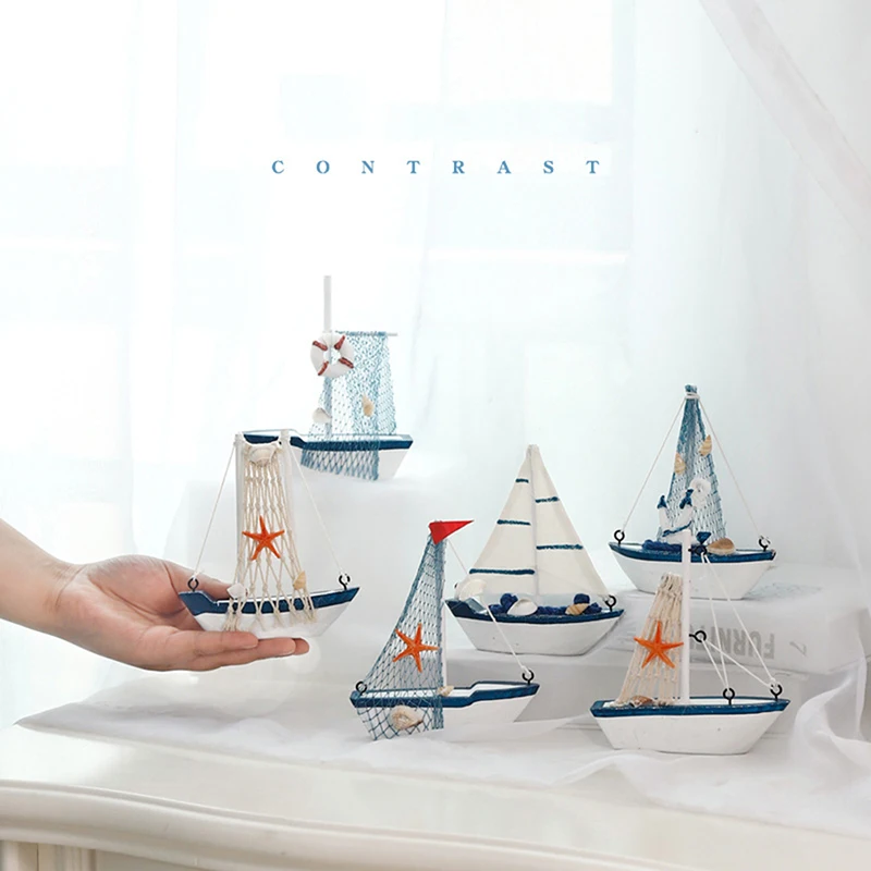 Модель Zeilboot парусная лодка морская модель деревянная украшение для дома пляж