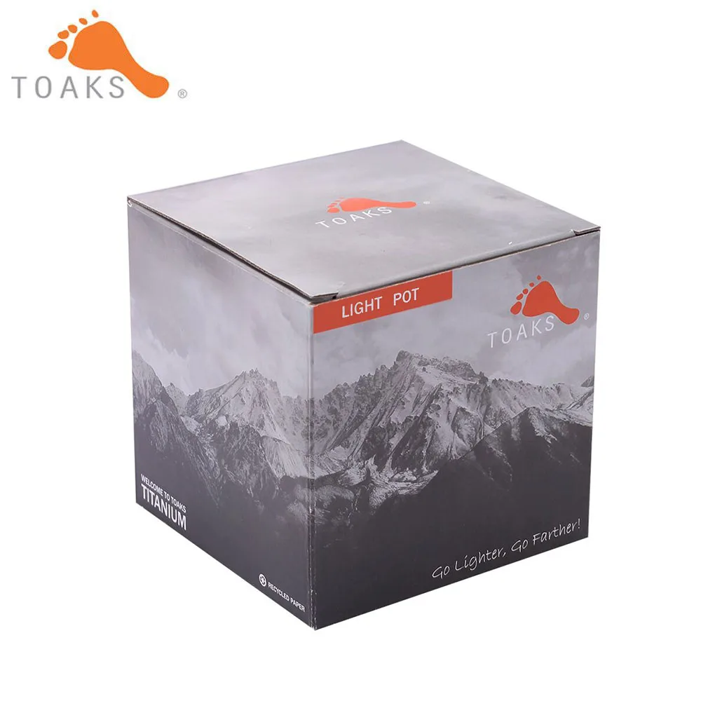 TOAKS горшок-1100 Титан горшок чашка Открытый Кемпинг чаша с крышкой | Спорт и