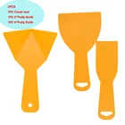 Пластиковая ручка, нож для шпатлевки, лезвие, нож 24 дюйма, угловой скребок для рисования, 3 шт.