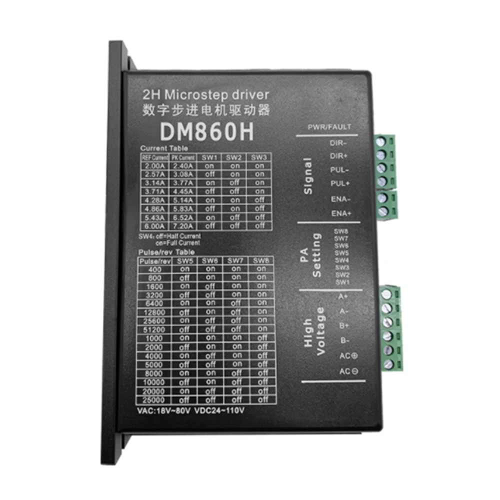 DM860H Stepper Motor Driver Microstep Two-phase for 57 86 stepper motor Nema 23 34 | Обустройство дома