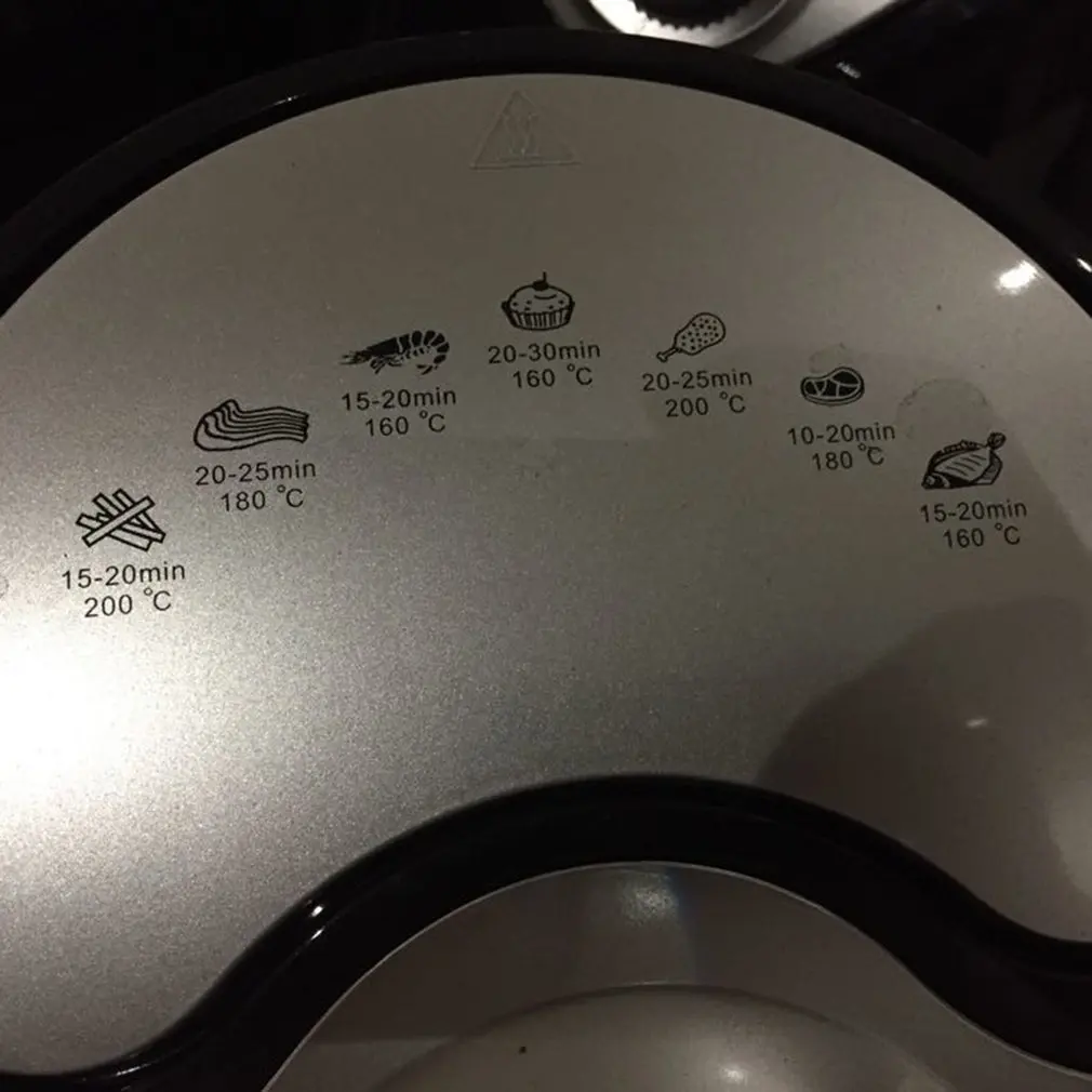 Воздушная фритюрница большой емкости 1300 Вт/л бытовая электрическая без дыма