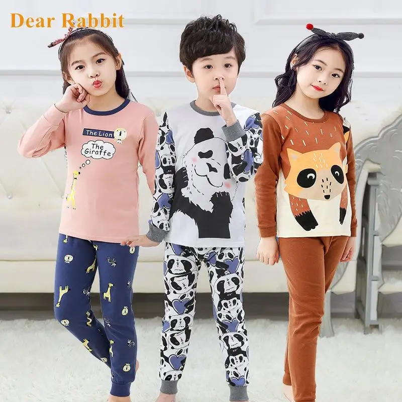 

Autumn Winter Baby Girls Clothes Pajamas Sets Boy Pyjamas Kids Homewear Cotton Nightwear Children's Indoor Clothing Pijamas Suit