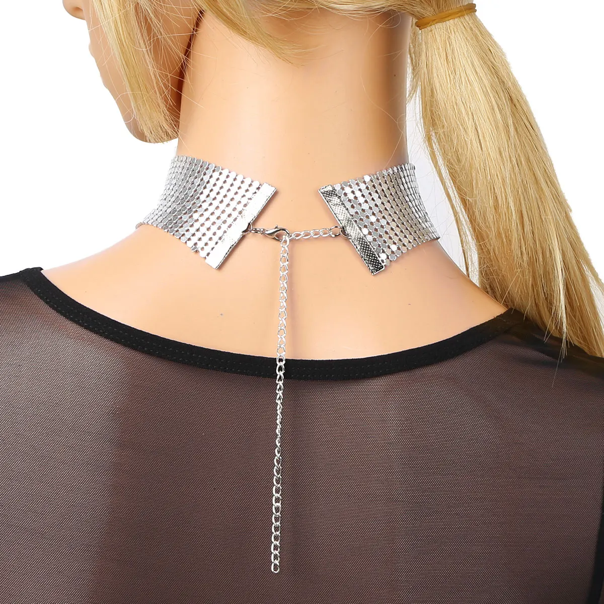 Блестящее блестящее ожерелье чокер для женщин и девочек в стиле стимпанк