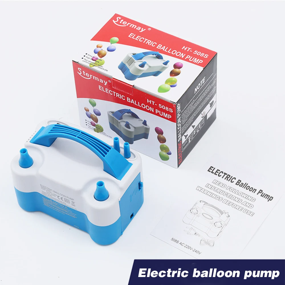 

Electric Balloon Air Pump Inflator Dual-Nozzle Globos Machine Air Balloon Blower for Party Balloon Arch Column Stand Inflatable