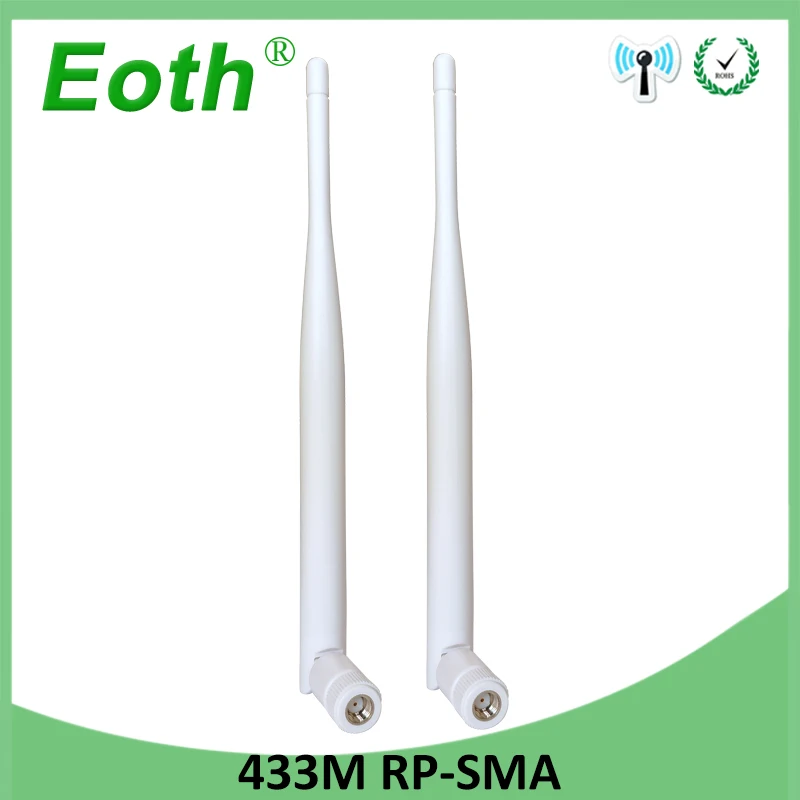 EOTH 5pcs 433mhz antenna 5dbi sma female lora antene pbx iot module lorawan signal receiver antena high gain
