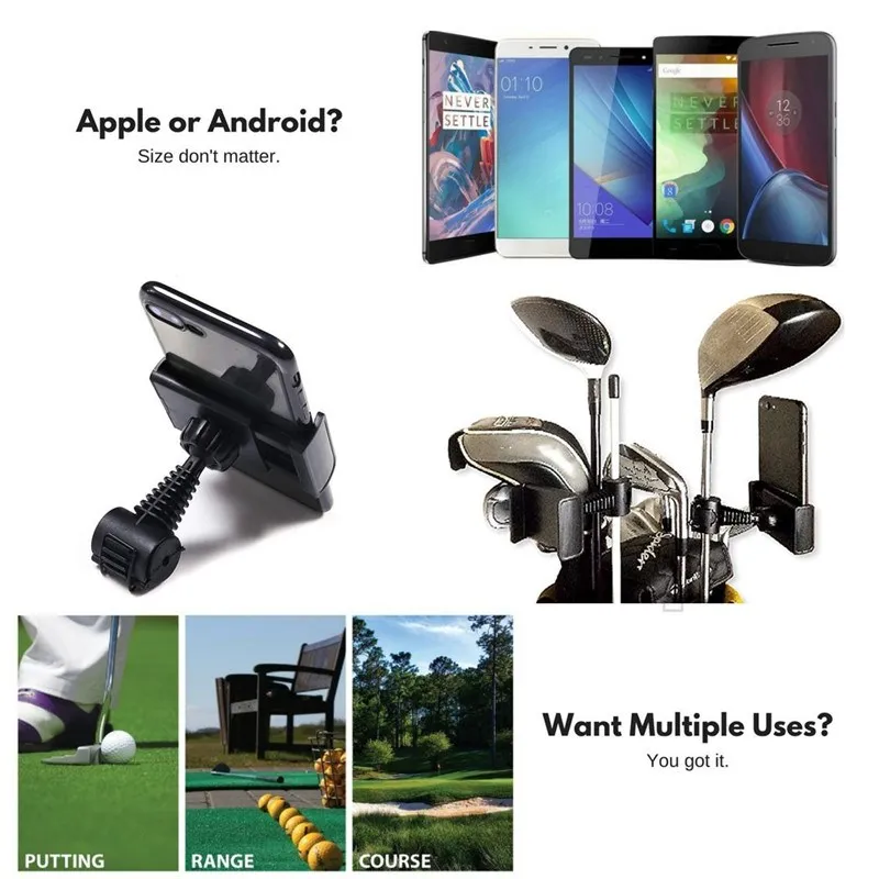 

Golf Record Holder Stand Universal Golf Club Practice Records Accessories Phone Holder Golf Training Assistance new