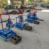 hot sale automatic concrete cement clay brick and block making machine fly ash sand hollow paving stone construction machine