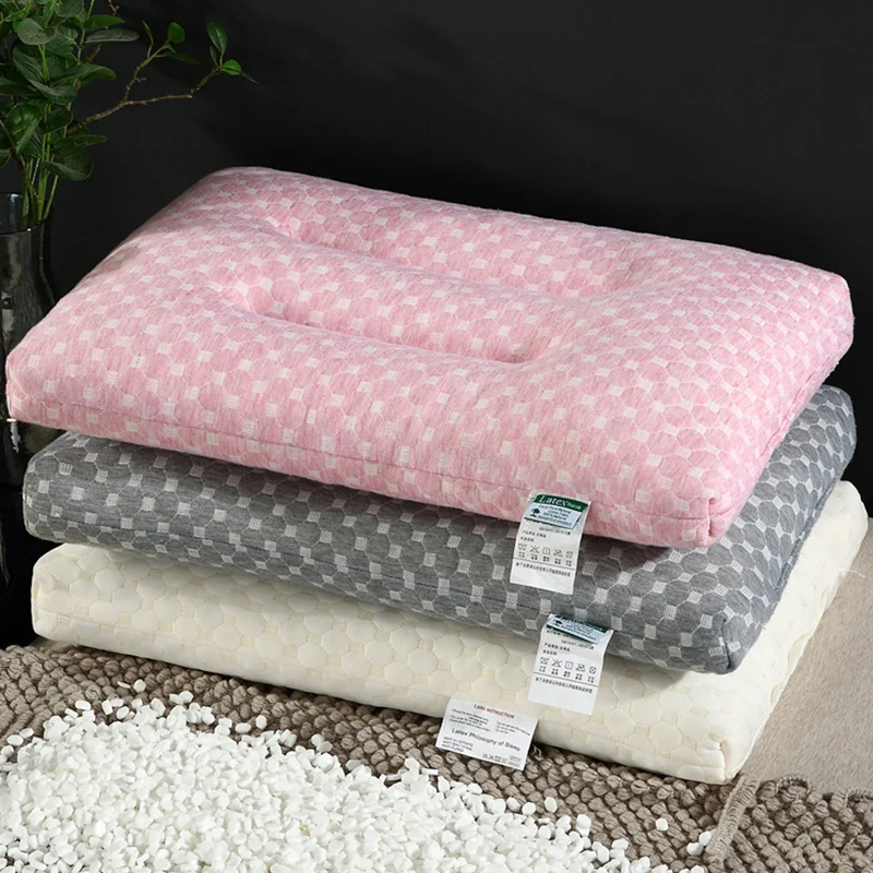 Подушка из латекса класса люкс Медленный отскок Давление Цервикальные подушки