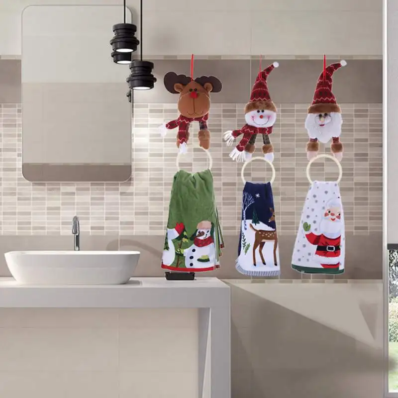 Рождественский Санта Клаус снеговик медведь кукла украшение кулоны игрушка на