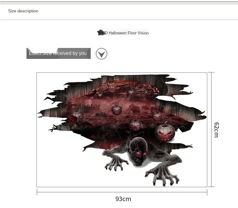 

Living Room Decoration Halloween Wall Stickers Pumpkin Skull Floor Stickers Living Room Bedroom Stickers Bar Decoration Stickers