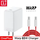 65W Warp Зарядное устройство для OnePlus X 9 Pro 9R 8T 6A 1 м USB-C для USB-C приборной панелиWarp зарядный адаптер для One Plus Honor 8 Pro Nord 7T Pro 7 6T 1 + 6