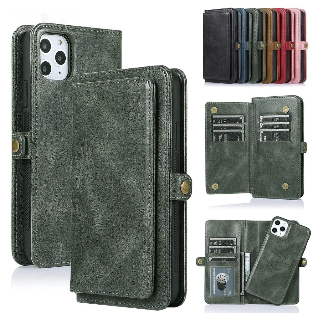 

Flip Wallet Case For iPhone 13 12 Mini 11 Pro Max Leather Cover For iPhone SE 2020 XS XR X 6 6s 7 8 Plus Card Slot Phone Coque