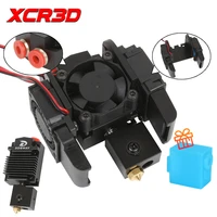 xcr 2in1 volcano hotend kit dual color extruder heater block switching all metal hotend 3d printer parts cooling fan 12v24v