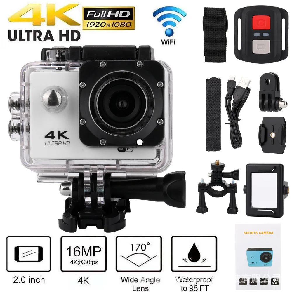 

Экшн-камера 4k Ultra HD с поддержкой Wi-Fi и дистанционным управлением