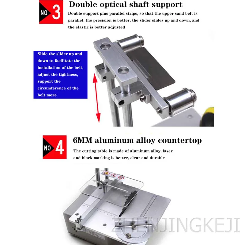 

Polishing Machine Sanding Abrasive Belt Grinding Cutting Tools Drill Hole Electric Saw DIY Mini Table Saw