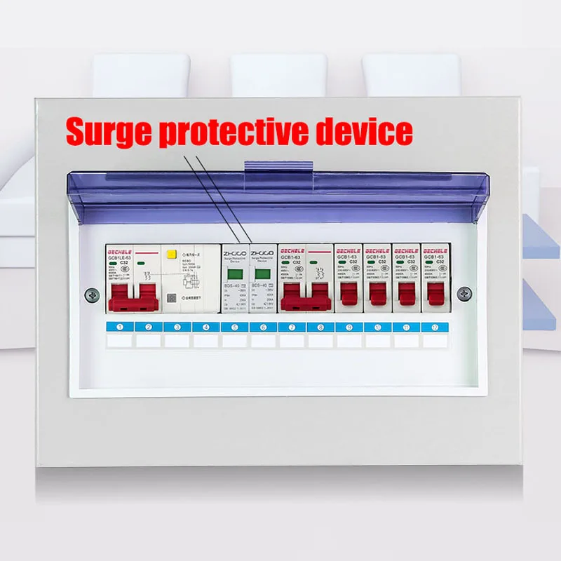 Устройство защиты от перенапряжения переменного тока Spd 2p 20/40/60KA C ~ 385V |