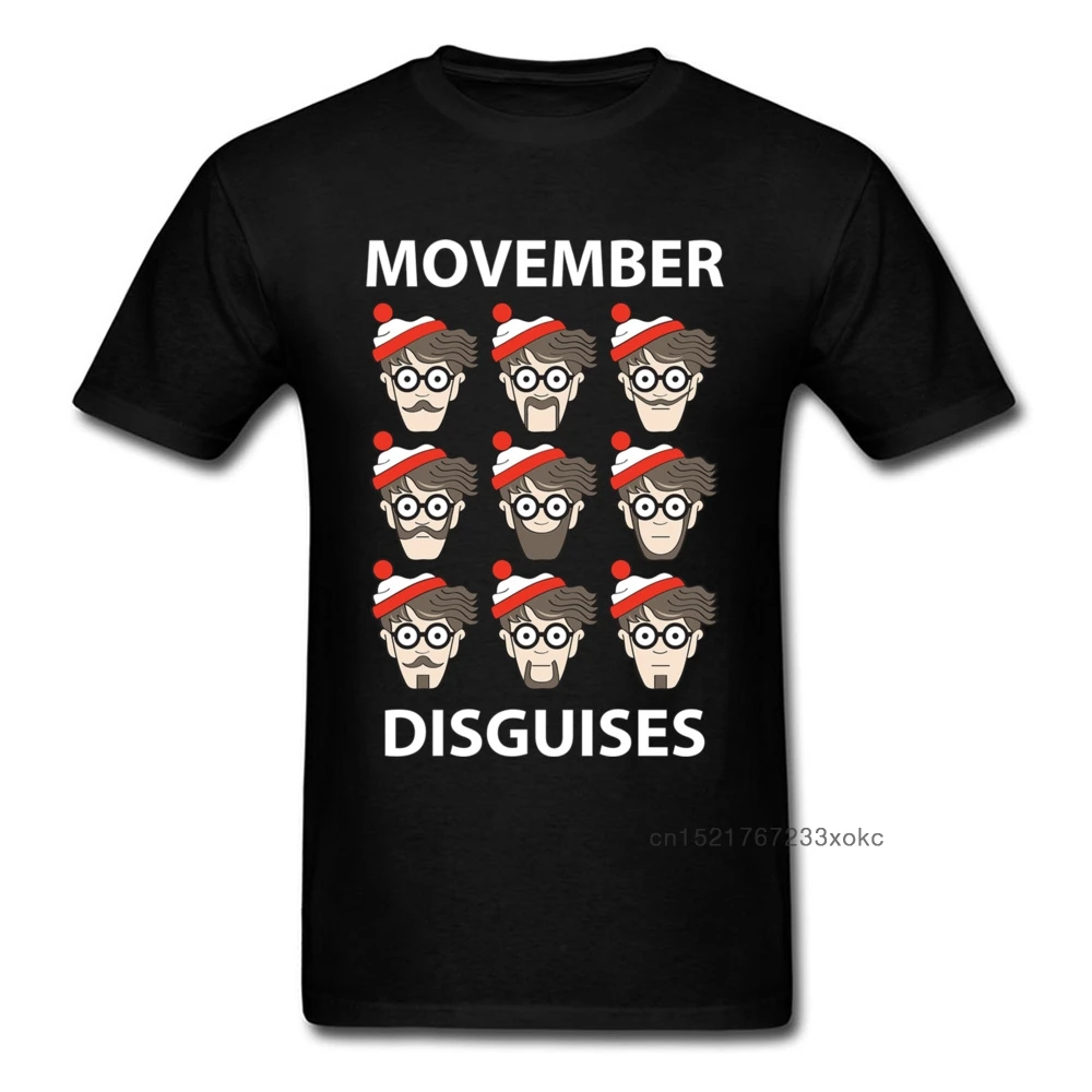 Забавные мужские топы movдекабря с маскировкой 100% хлопковая футболка мультяшная