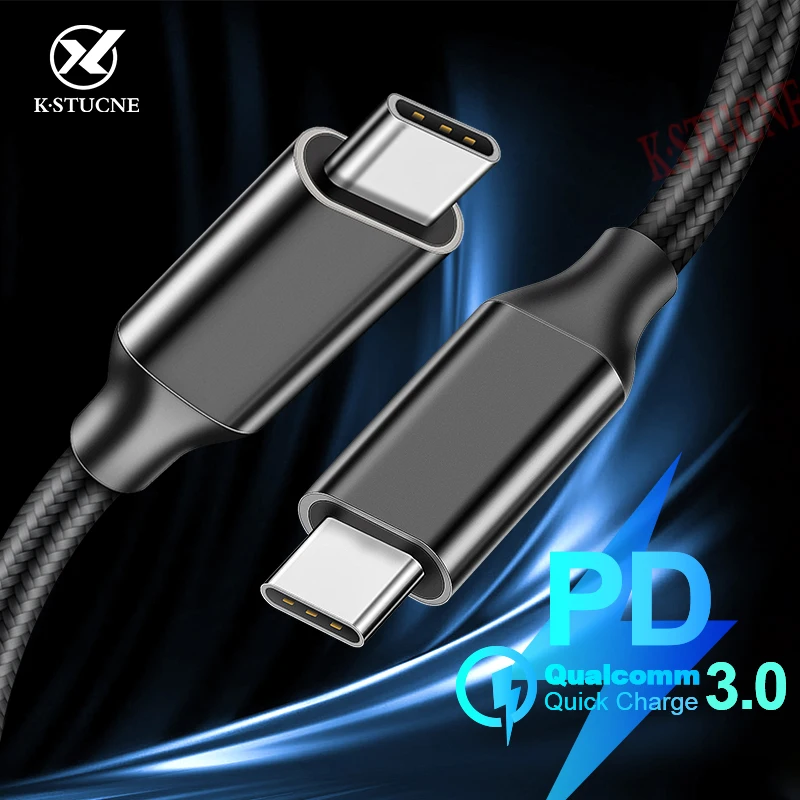 Кабель USB 3,1 PD type C к USB C для samsung S10 S9 Plus 60 Вт Быстрая зарядка PD QC3.0 usb type-C Быстрая зарядка кабель для MacBook Pro