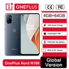 Смартфон глобальная версия OnePlus Nord N100, 4 Гб + 64 ГБ, Snapdragon 460, 90 Гц, экран 6,52 дюйма, тройная камера 13 МП, 5000 мАч, 18 Вт Flash Charge
