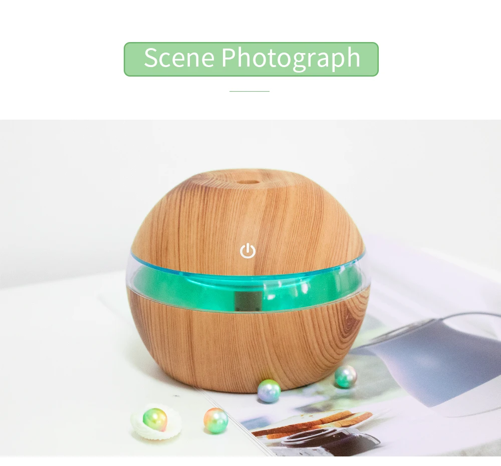 USB 003 Electric Ultrasonic Air Humidifier Aroma Diffuser Essential Oil Aromatherapy 7 Color LED Cool Mist Maker for Office Home