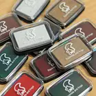 Прокладка для чернил в стиле ретро, золотые цвета, прорезиненные штампы ручной работы для крафта, ткани, дерева, бумаги, скрапбукинга, прокладка для чернил, канцелярские принадлежности