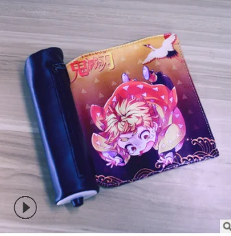 

Anime Demon Slayer: Kimetsu no Yaiba Pencil Bag Zipper Canvas Students Pencil Bag Wallet Storage Bag Stationery School Supplies
