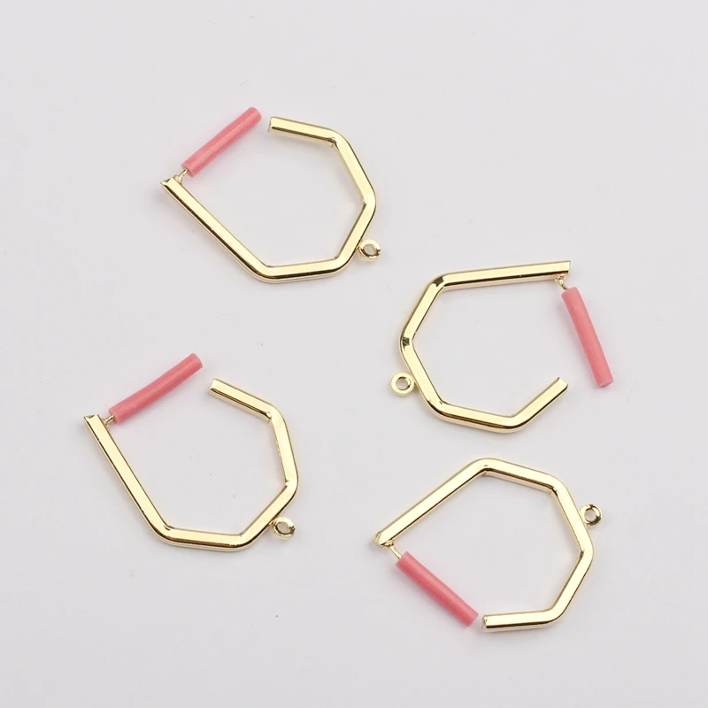 

Zinc Alloy Golden Geometric Earring Base Connectors Linkers for DIY Fashion Earrings Jewelry Accessories