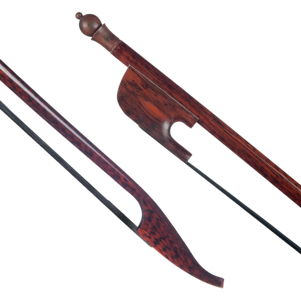 Professional Snakewood Bow Violin Bow 4/4 Violin / Fiddle Bow Baroque Style Round Stick Bow Black Horsehair