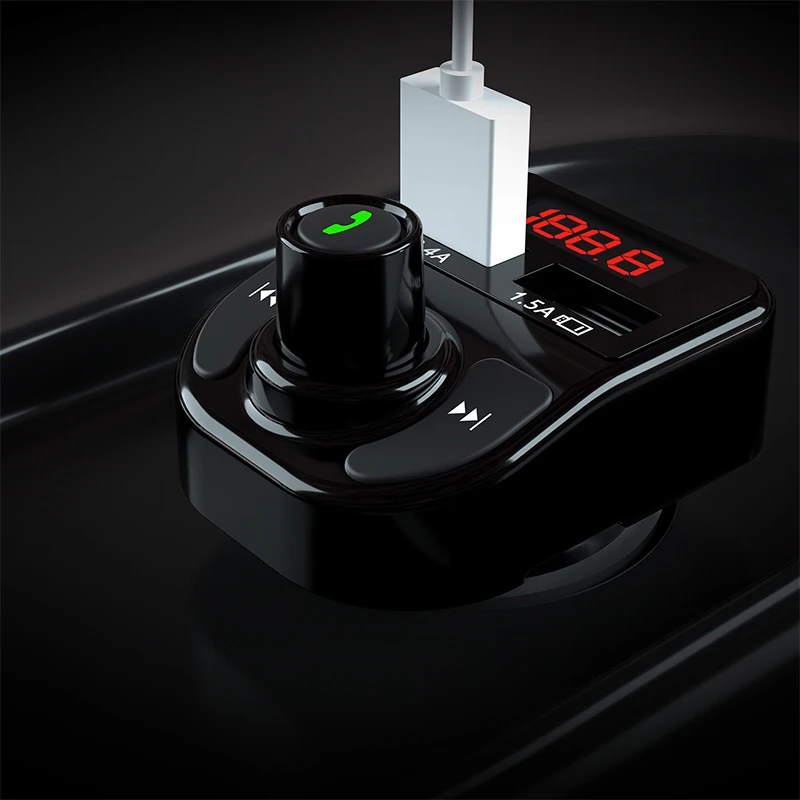FM передатчик модулятор Bluetooth 5 0 светодиодный Экран Dual USB Hands Free автомобильный