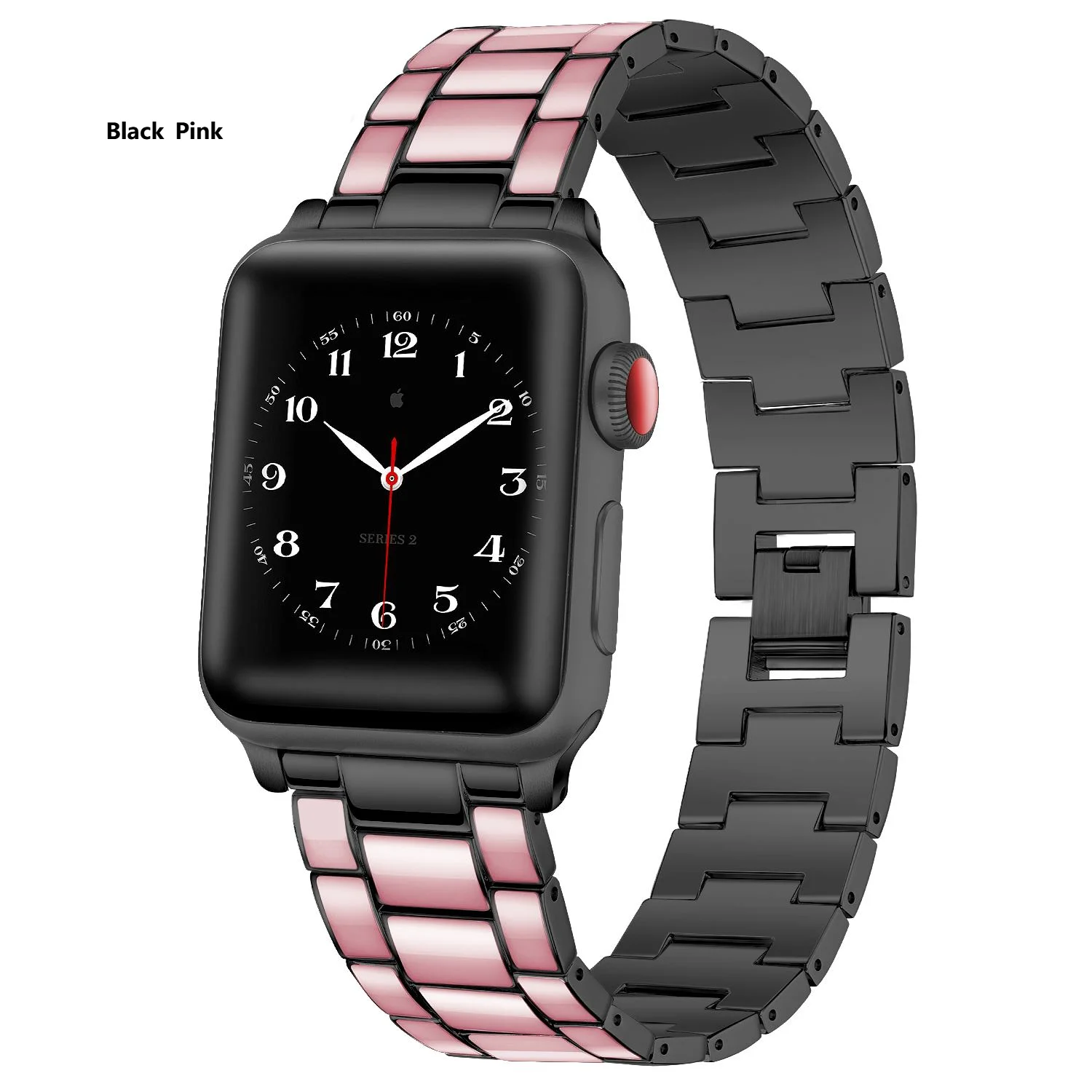 

Compatible with Apple Watch Band 38mm 40mm 42mm 44mm SE 123456 Drop Glue On Stainless Steel Watch Bracelets