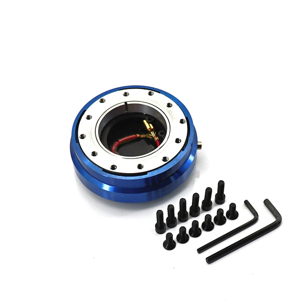 

Car Steering Wheel Quick Release Hub Slim Version 6 Hole Adapter Snap Off Boss kit