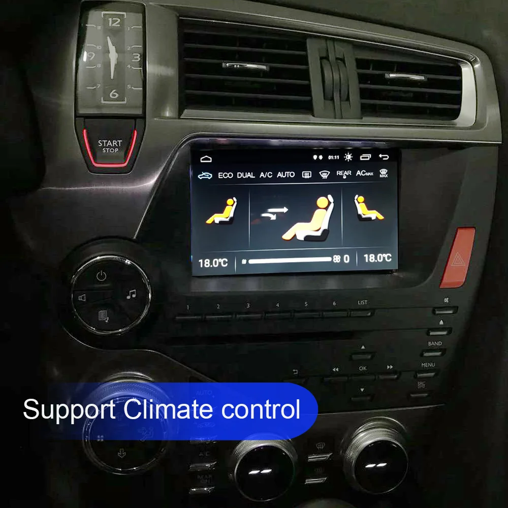 Автомобильная Мультимедийная система 128 ГГц Восьмиядерный процессор Android 10 для