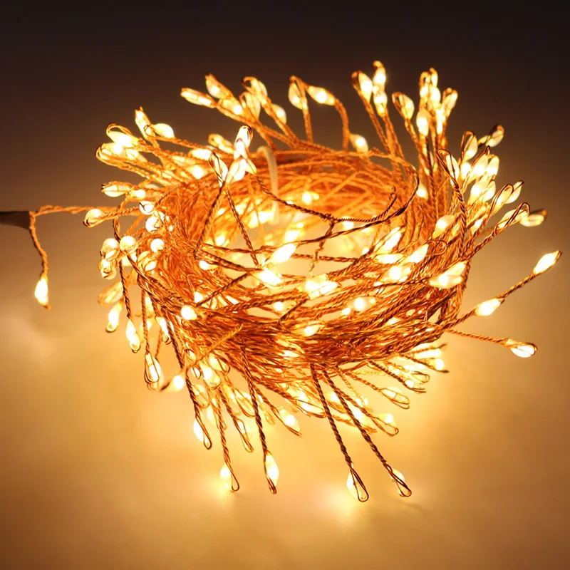 

3/6/10M Warm White LED Garland Light Copper Wire Fairy String Lights Bedroom Christmas Wedding Party Garden Decorative Lights