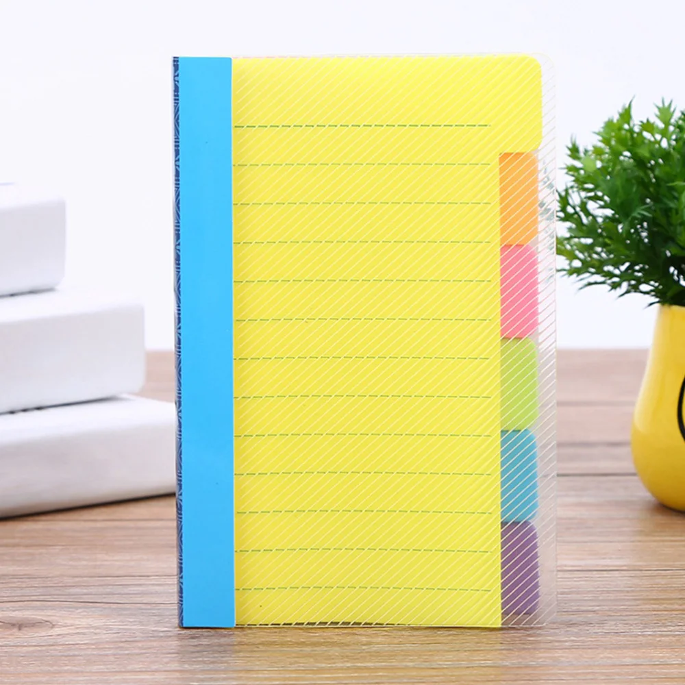 

2Pcs Multi-function Notebooks Self-stick Notepads (Assorted Color)