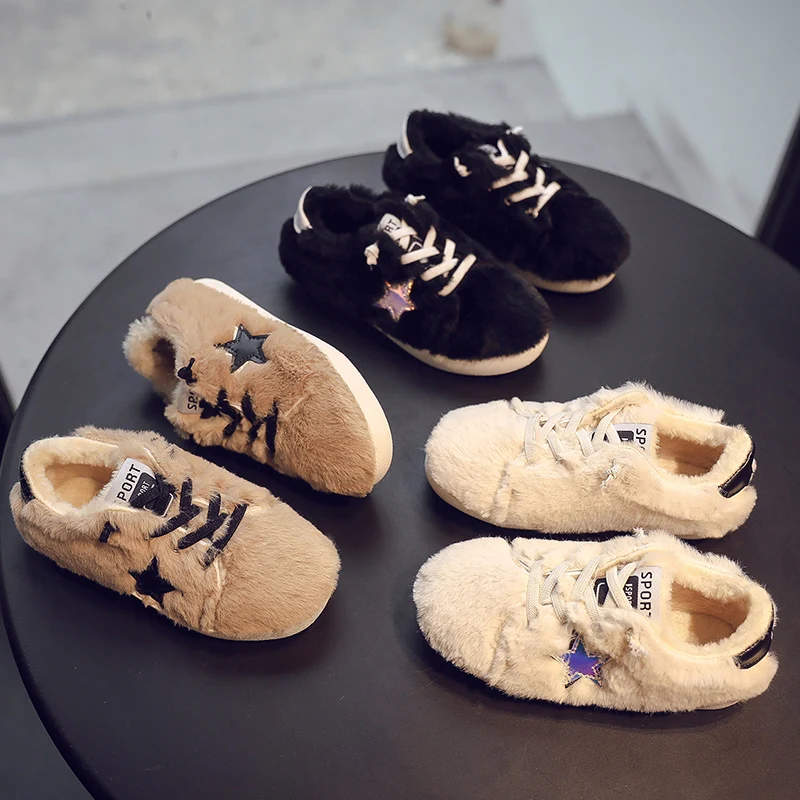 Детские меховые кроссовки 2020 зимняя детская обувь для мальчиков и девочек