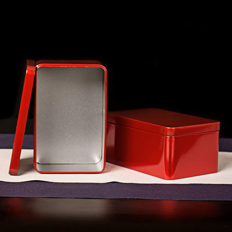 Металлическая коробка для хранения 125 г квадратные железные жестяные коробки