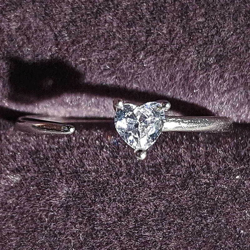 

Solid Real Original Solid Products Fashion 925 Sterling Silver Wedding Engagement Ring For Women Simple Rings R5628S
