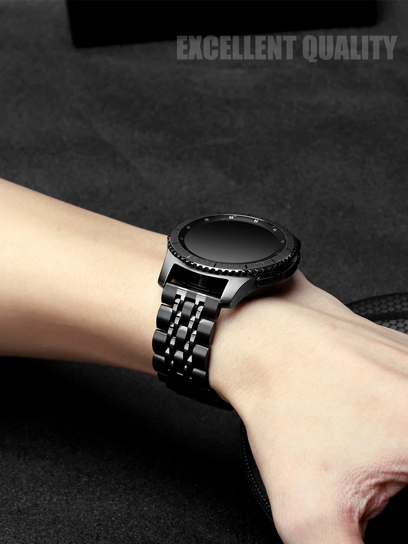 Ремешок из нержавеющей стали для samsung Galaxy watch 46 мм ремешок gear S3 Frontier Band 22 мм браслет huawei watch GT 2 ремешок gear S 3 46