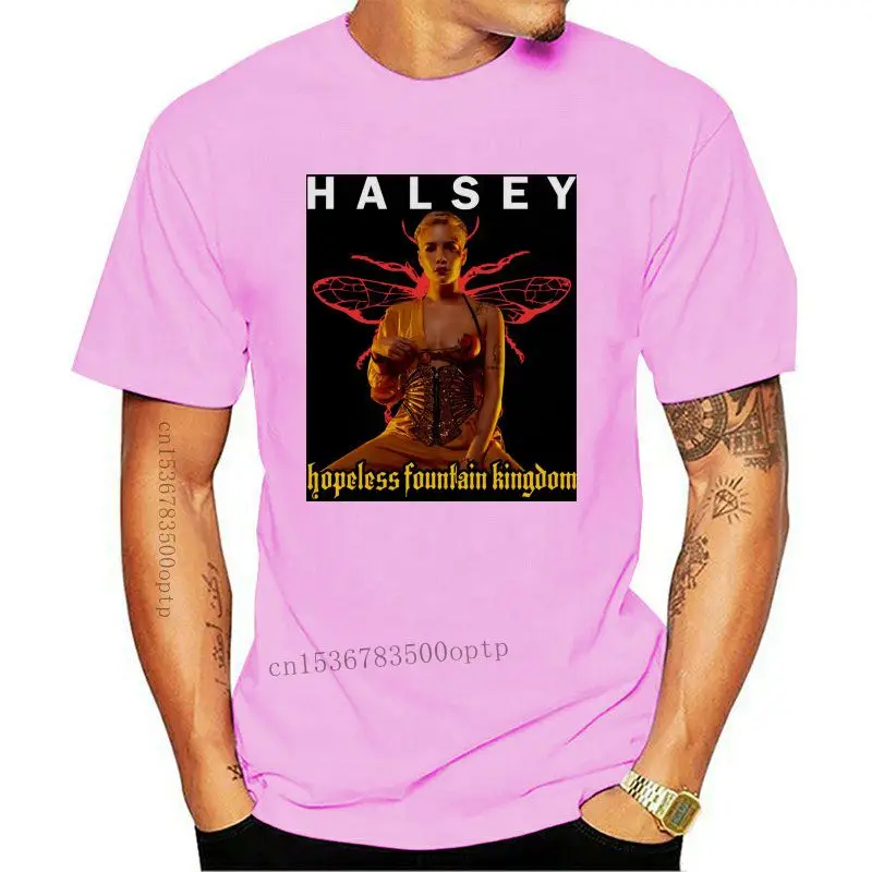 

Limited Halsey Hopless Fountain Kingdom Tour 2020 Mens Black T-Shirt Size S-5XLNEW Fashion T Shirts