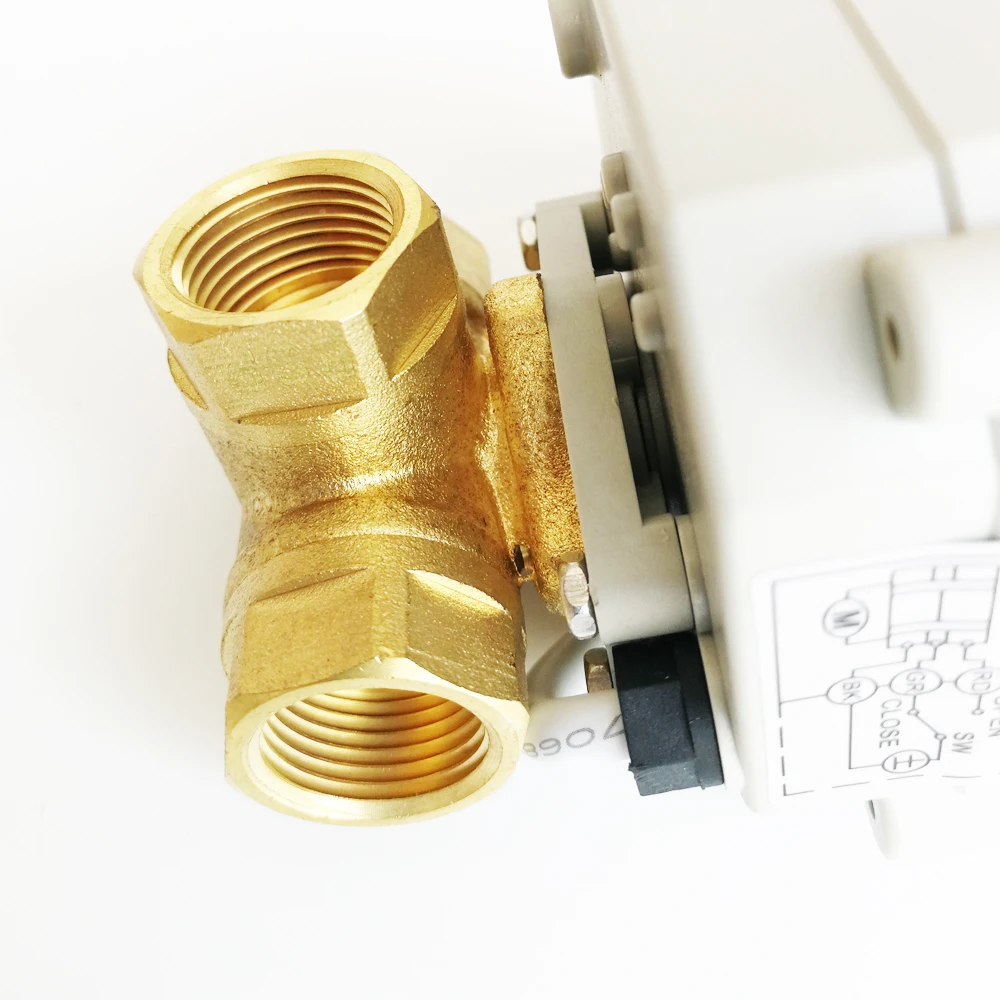 TF15 BH3 C DC5V 2/3/5/7 провод привод с горизонтальной 3 Пути т/л типа латунь 1/2 ''(DN15)