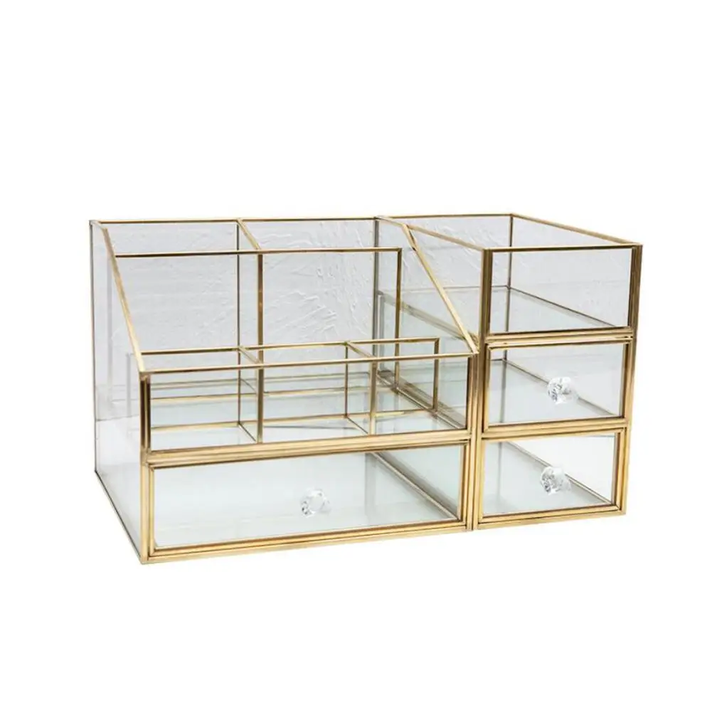 Скандинавский стеклянный откидной Чехол с золотой сеткой пыленепроницаемый