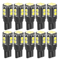 10pcs 2020 new t10 w5w wy5w 168 921 2825 super bright led car interior reading dome light auto parking lamp wedge tail side bulb