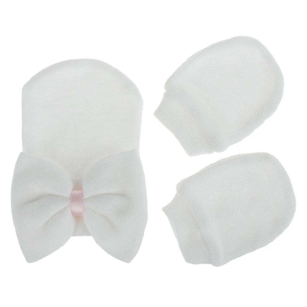 Милые шапки и перчатки для новорожденных новинка 2020 модные теплые в полоску с