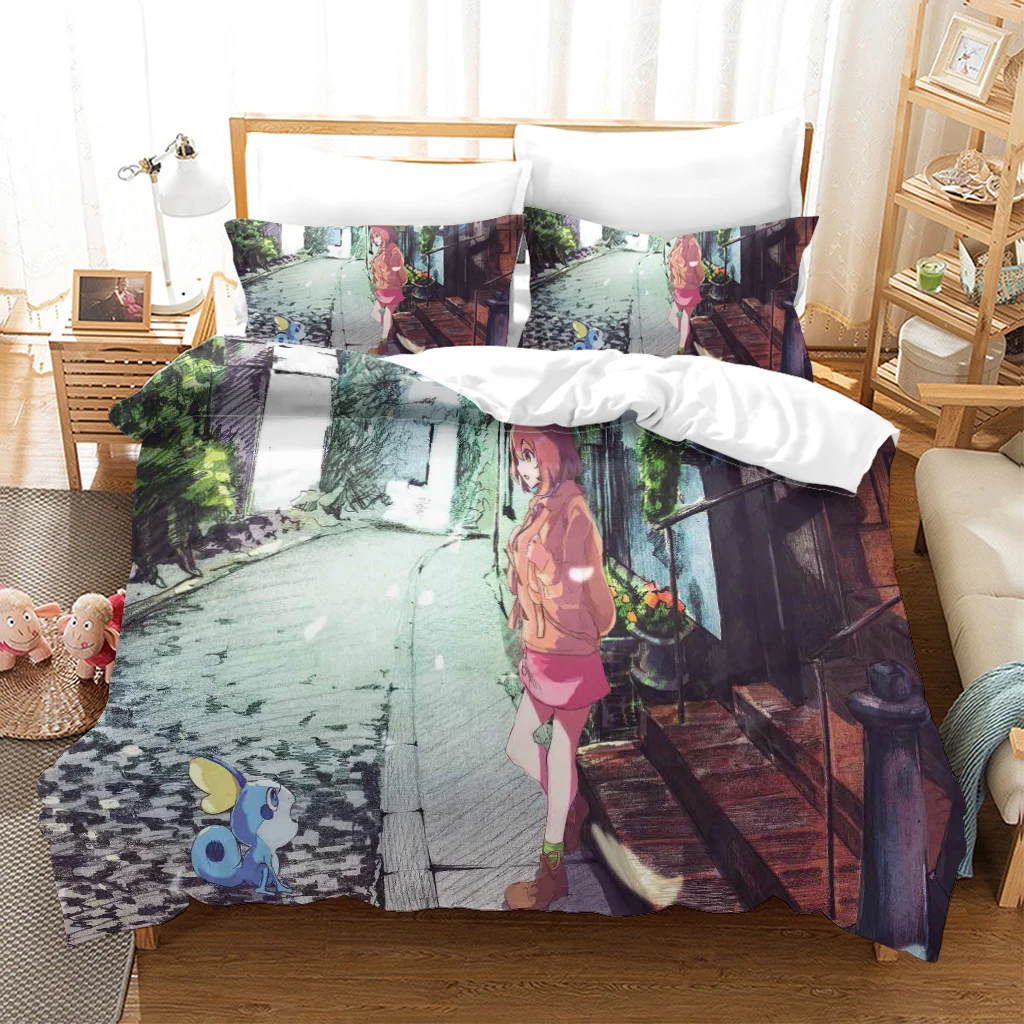 

Classic 3D Bedding Set Duvet Cover Set Comforter Single King Queen Double Single Size Unicorn Cartoon Design Custom Bedclothes