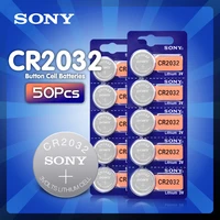50pcslot sony cr2032 3v original lithium battery for watch remote control calculator cr2032 2032 button cell coin batteries