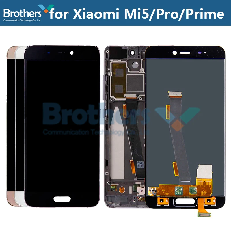 lcd screen for xiaomi mi 5 lcd display for xiaomi 5 pro mi 5 prime lcd assembly touch screen digitizer phone replacement tested free global shipping