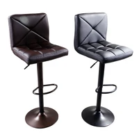 360 degrees adjustable 2pcs adjustable high type disk without armrest crossover design bar stools coffeeblack bar stools chair