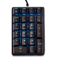 mechanical numeric keypad switch wired ice blue backlight gaming keypad 21 keys mini numpad portable keypad