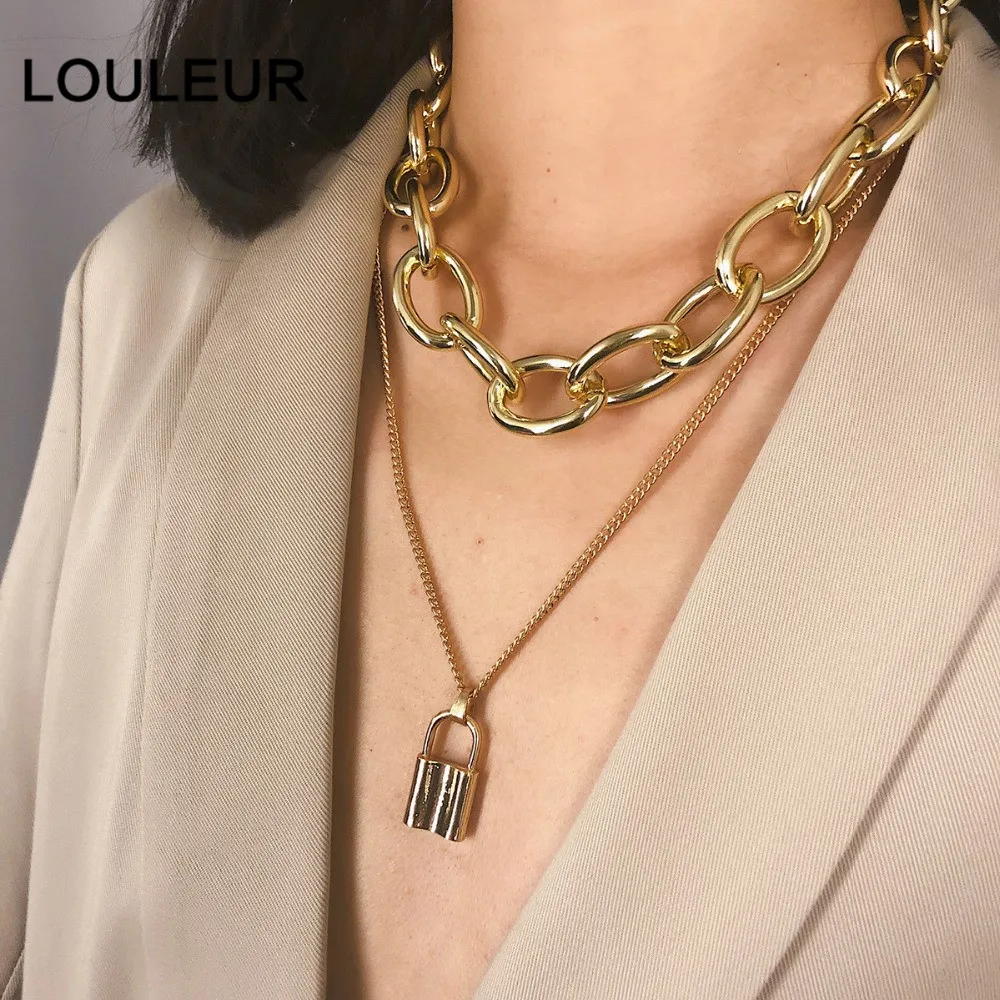 Louleur роскошные серебряные золотые браслеты с замком для ключей, очаровательные браслеты в виде сердца, браслеты для женщин и мужчин, широкая кубинская цепочка, ювелирные изделия из Дубаи