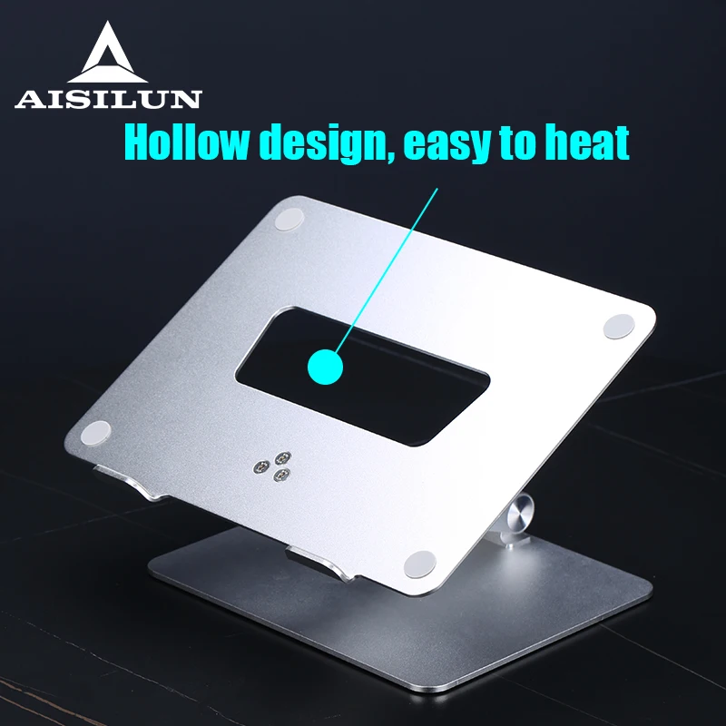 

Table For Laptop Stand Notebook Bracket Adjustable Angle Aluminum Alloy Macbook Air Heighten Holder 7-16 Inch Accessories Desk